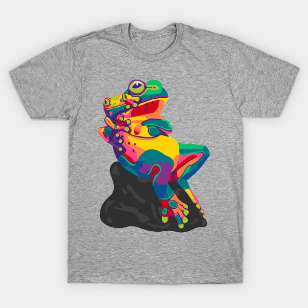 Just Chillin' Tree Frogs T-Shirt by Slightly Unhinged